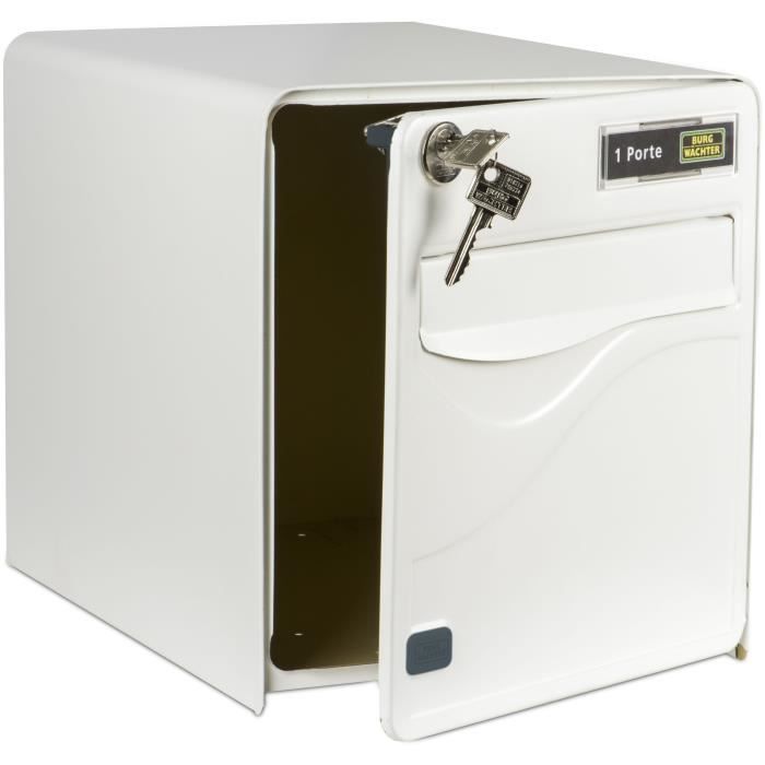 Burg Wachter Baltic 1 Door Galvanized Steel White