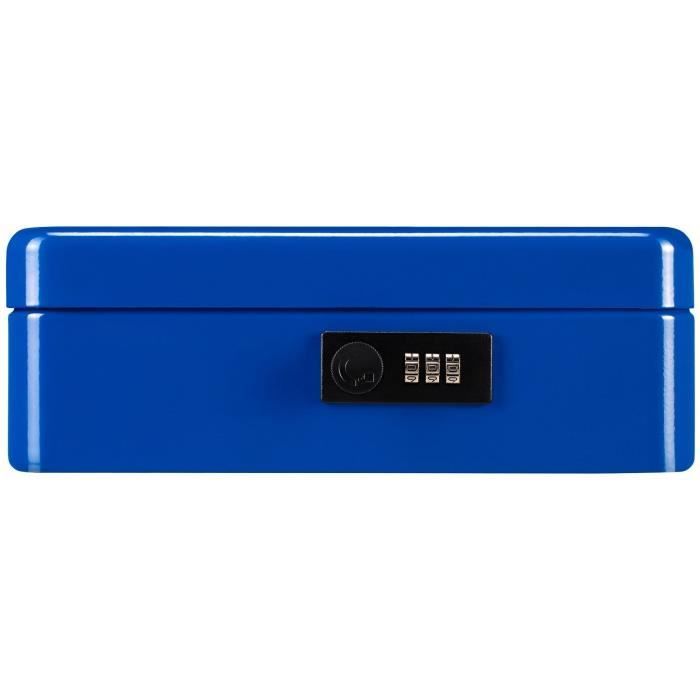 BURG WACHTER Cash Box Money Code 5025 Blue - Combination Lock, Blue Steel
