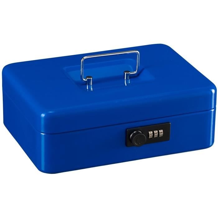 BURG WACHTER Cash Box Money Code 5025 Blue - Combination Lock, Blue Steel