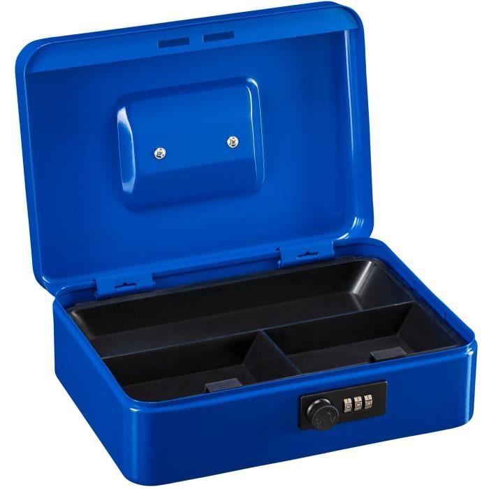 BURG WACHTER Cash Box Money Code 5025 Blue - Combination Lock, Blue Steel