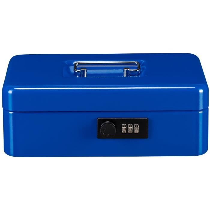 BURG WACHTER Cash Box Money Code 5025 Blue - Combination Lock, Blue Steel