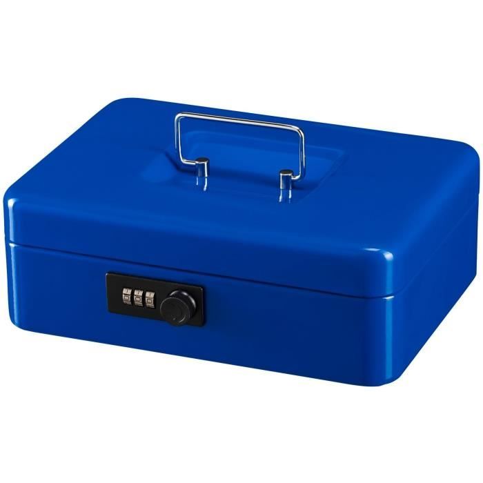 BURG WACHTER Cash Box Money Code 5025 Blue - Combination Lock, Blue Steel