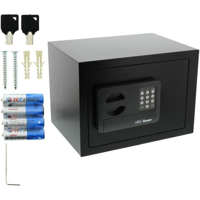 Favor S5 E Safe - BURG WACHTER - Double-bitted Lock - 22 L - Black