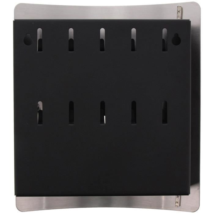 BURG-WÄCHTER Key Cabinet - 6204/10 Ni Skyline NY - Magnetic Closure - Stainless Steel Door