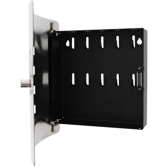 BURG-WÄCHTER Key Cabinet - 6204/10 Ni Skyline NY - Magnetic Closure - Stainless Steel Door