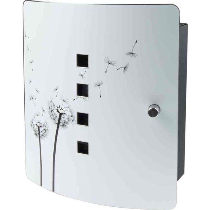 BURG WACHTER Key Cabinet - 6204/10 Ni Pusteblume - 10 Hooks - Dandelion Design