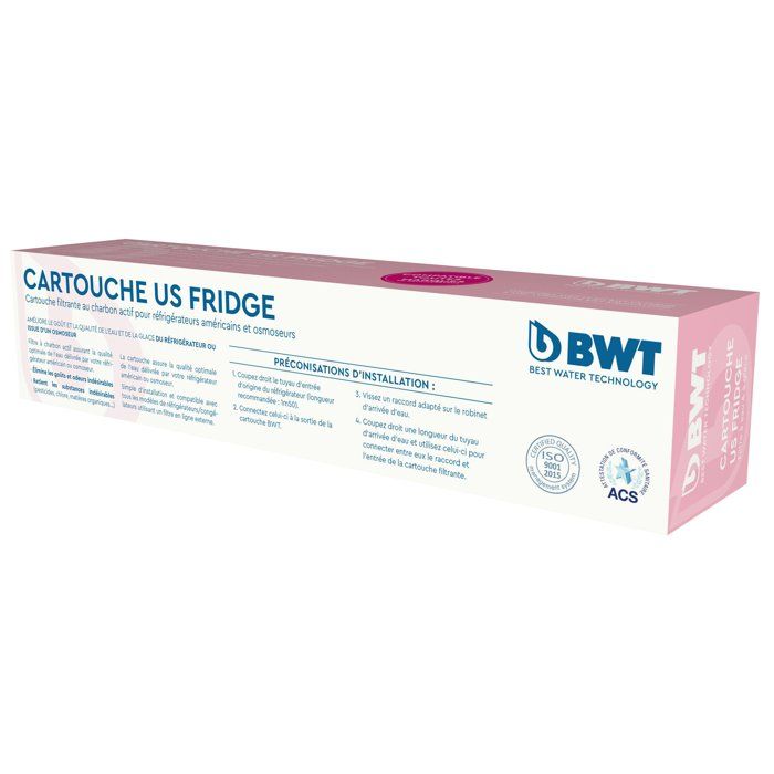 BWT Activated Carbon Cartridge - Universal for Refrigerators/Reverse Osmosis - 10 µm