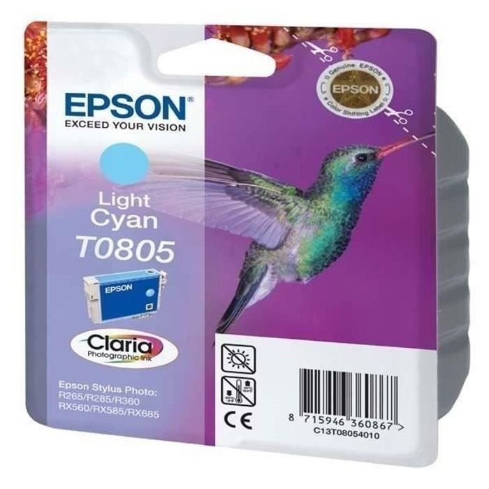 EPSON Ink Cartridge T0805 Light Cyan - Hummingbird (C13T08054011)
