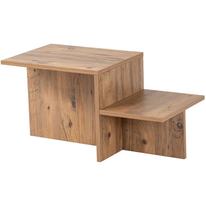 HARMONY Coffee Table - Rectangular - Atlantic Pine - 80 x 40 x 40 cm