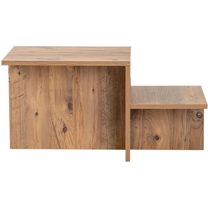 HARMONY Coffee Table - Rectangular - Atlantic Pine - 80 x 40 x 40 cm