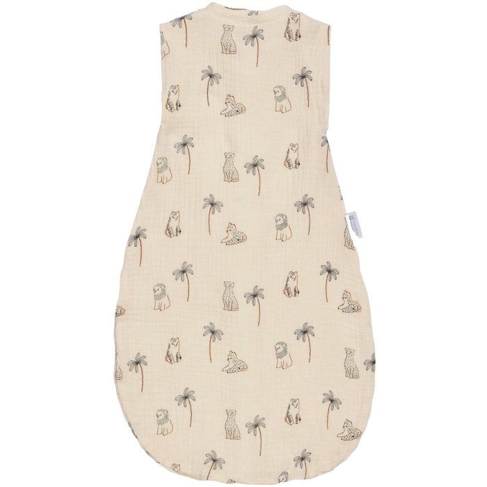 CANDIDE 2-in-1 Swaddle Sleeping Bag, 55 cm, 0-3 Months, White Tiger Print