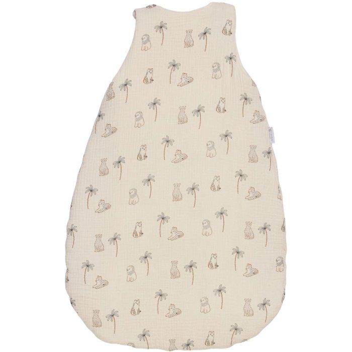 CANDIDE Newborn Blanket - 70 cm - 3/9 months - White with Tiger Print