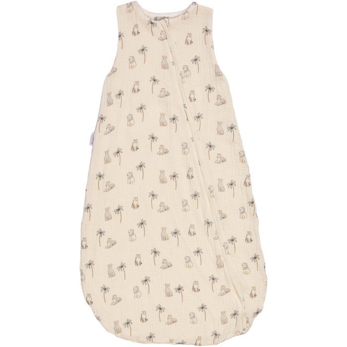 CANDIDE Summer Sleeping Bag - 90 cm - 9/24 months - White with Tiger Print