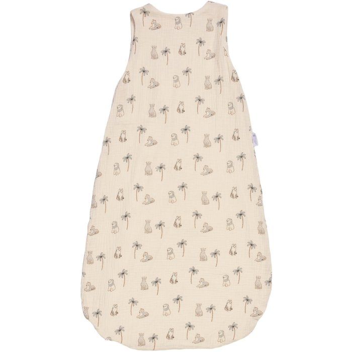 CANDIDE Summer Sleeping Bag - 90 cm - 9/24 months - White with Tiger Print