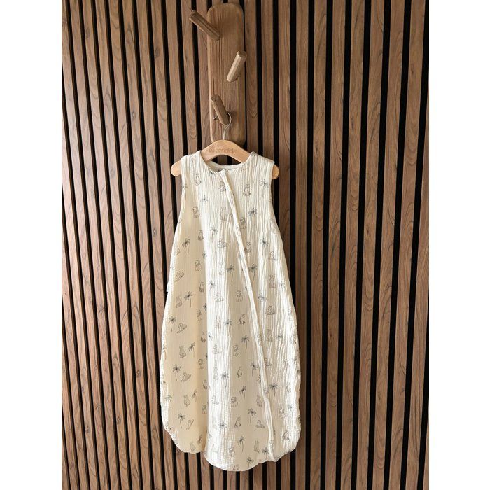 CANDIDE Summer Sleeping Bag - 90 cm - 9/24 months - White with Tiger Print