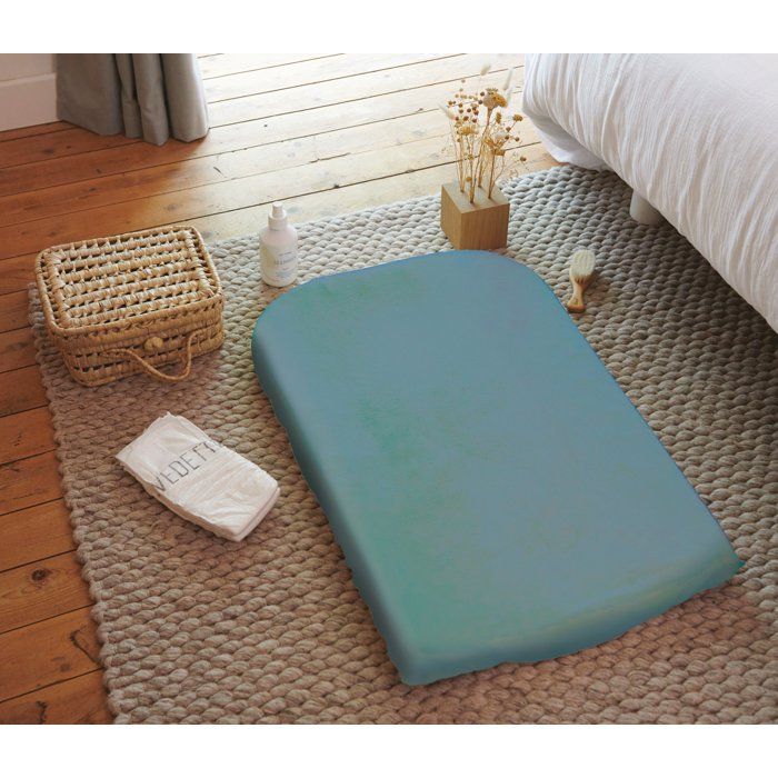 CANDIDE Changing Mat Cover - Terry Cloth - Duck Blue - 50 x 75 cm