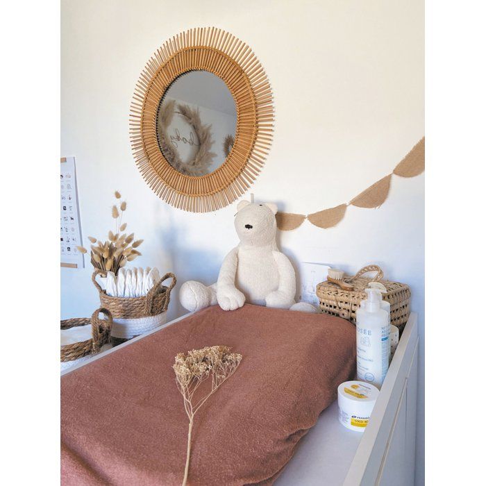 CANDIDE Changing Mat Cover - Terry Cloth - Brown Sugar - 50 x 75 cm