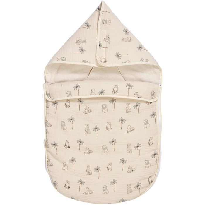 Baby nest - CANDIDE - 70 cm - 0/3 months - White tiger print