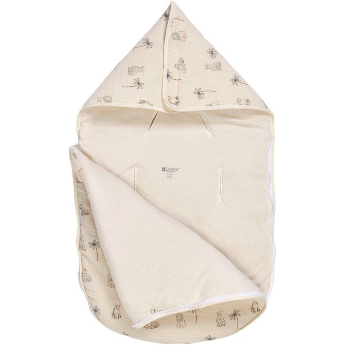 Baby nest - CANDIDE - 70 cm - 0/3 months - White tiger print
