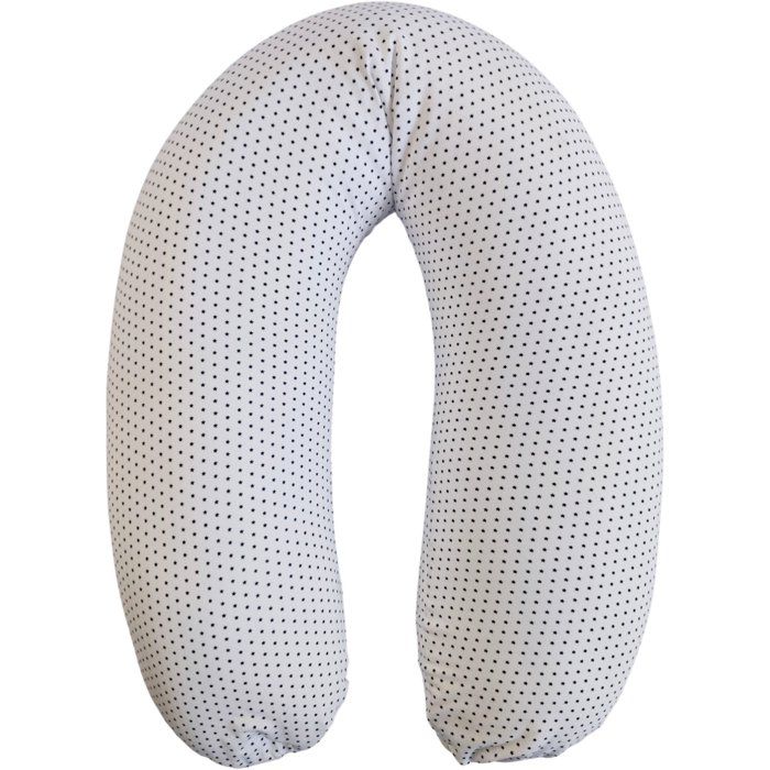 CANDIDE Maternity Pillow - Star Print Jersey - White/ Navy Blue