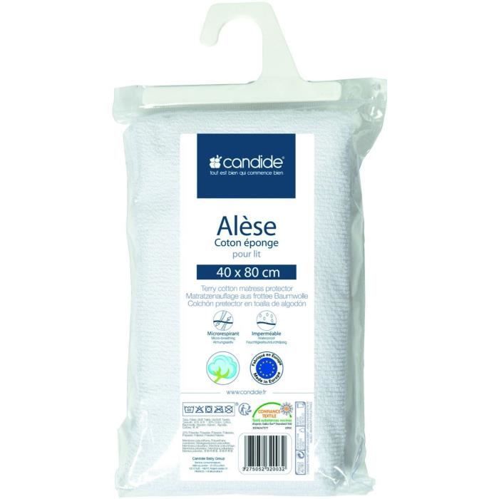 CANDIDE Terrycloth Mattress Protector - 40x80 cm - White
