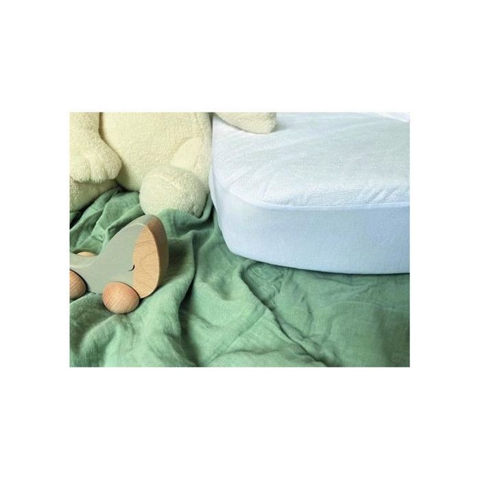 Baby Mattress Protector 60x120 - Waterproof - Absorbent - Oeko-Tex - White 60x120cm