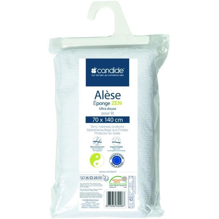 CANDIDE Zen Terry Cloth Mattress Protector - 70x140 cm - White
