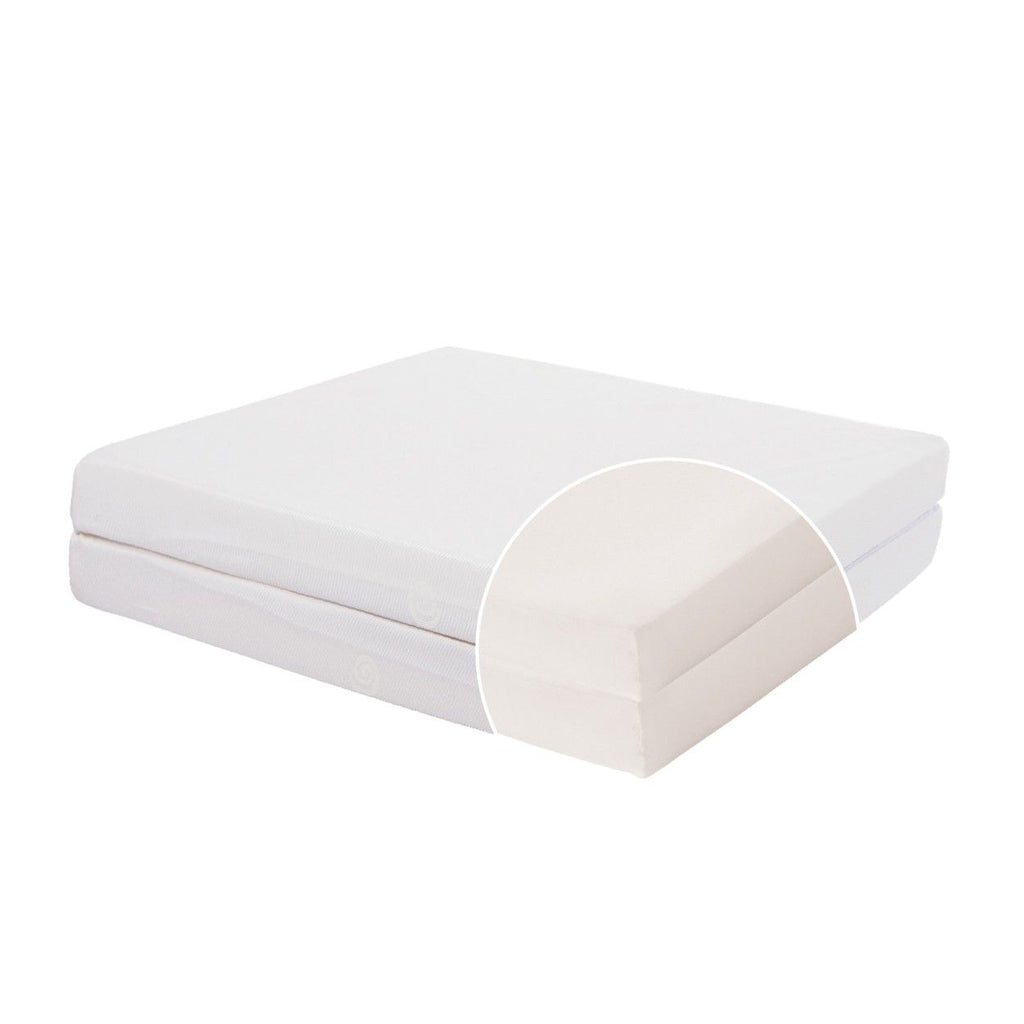Folding baby mattress - CANDIDE - 60x120x7 cm - Essential - Made in France 2-Part