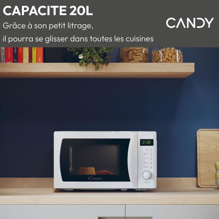 Candy Idea CMWA20SDLW 700W Digital Microwave Oven, 20 L, White