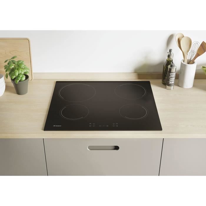 CANDY CH64CCB Ceramic Hob - 4 Burners - 59 cm Wide - Black
