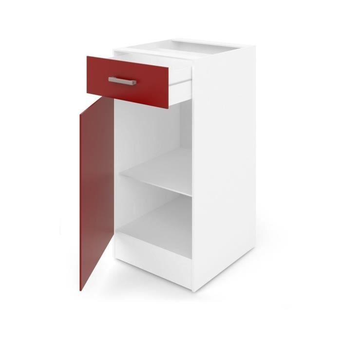 Ultra Kitchen Low Furniture - 40 cm - Matt Red