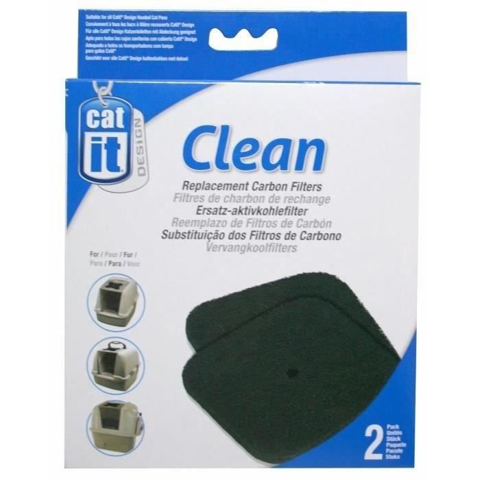 Catit Refill Pack of 2 Carbon Filters for Toilet Bowl