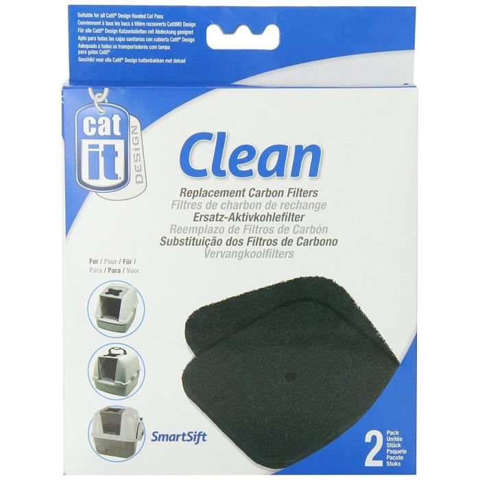 Catit Refill Pack of 2 Carbon Filters for Toilet Bowl