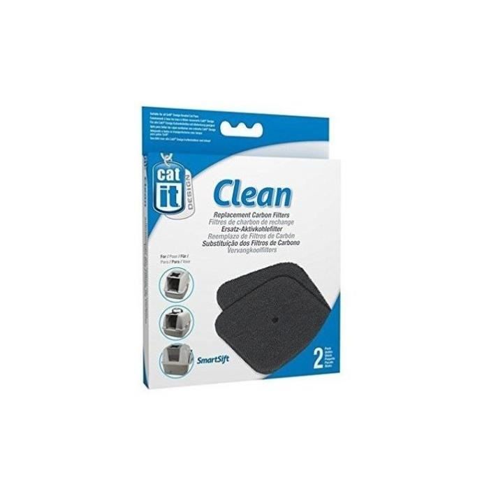 Catit Refill Pack of 2 Carbon Filters for Toilet Bowl