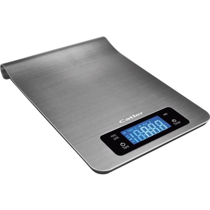 CATLER Kitchen Scale - KS 4010 - 5 kg Capacity - LCD Screen - Stainless Steel