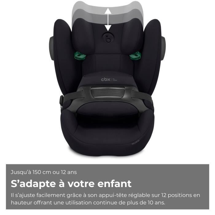 Cybex Pallas B3 i-Size Car Seat - 76 to 150 cm - 9 to 50 kg - 15 months to 12 years - Black