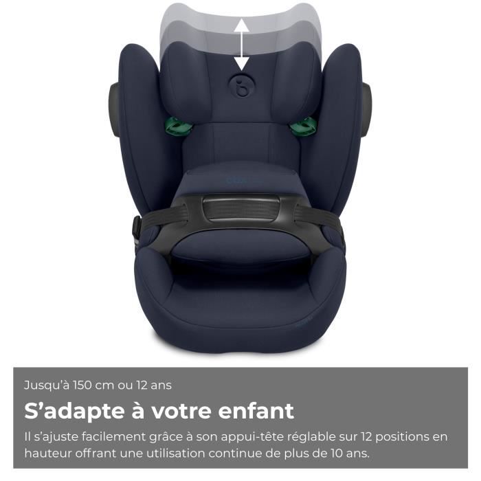 Cybex Pallas B3 i-Size Car Seat - 76 to 150 cm - 9 to 50 kg - 15 months to 12 years - Navy