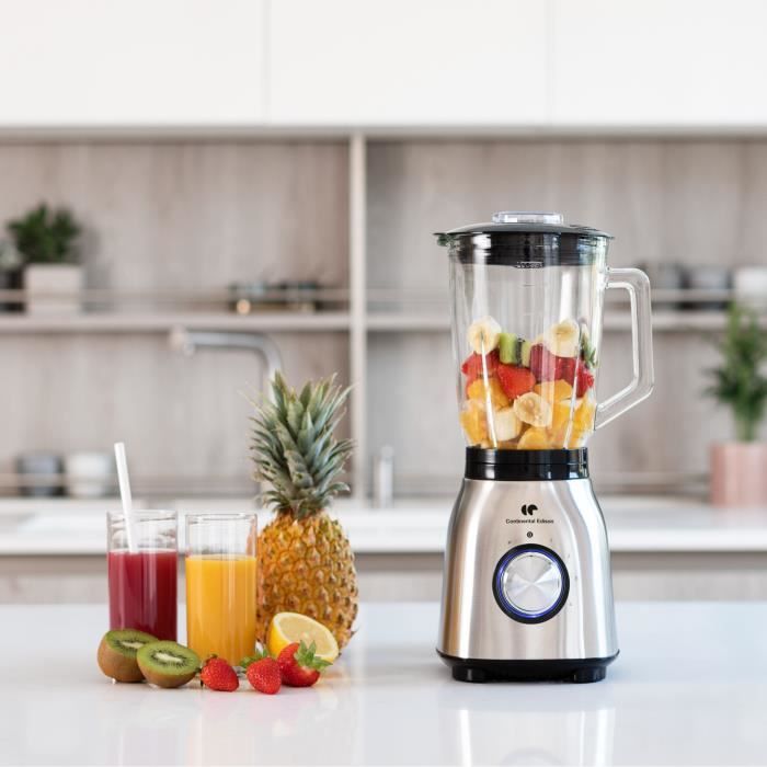 CONTINENTAL EDISON Blender - CEBL1000IN - 1000 W - 1.5 L Glass Bowl