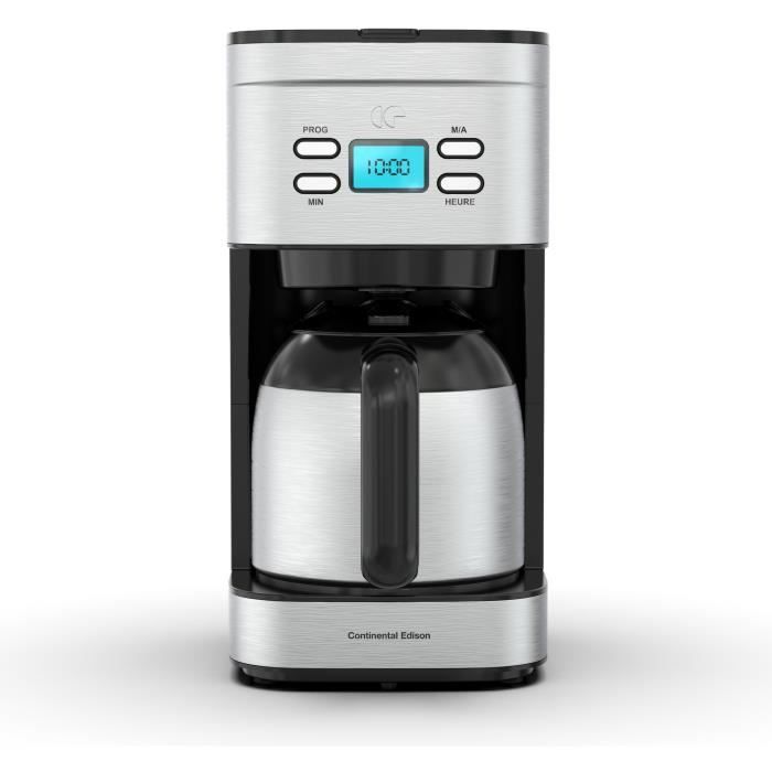 CONTINENTAL EDISON CF12TIXTH Filter Coffee Maker - 1.2 L - Isothermal Jug