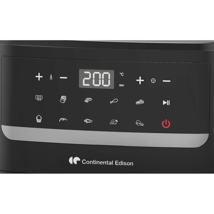 CONTINENTAL EDISON CEFR240092L Air Fryer - 9.2 L Capacity - 1800W - Black