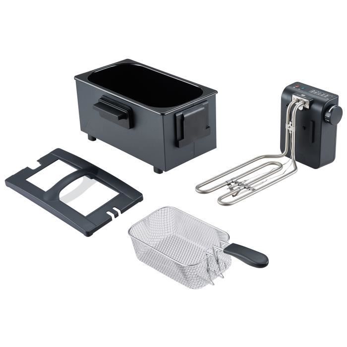 CONTINENTAL EDISON Deep Fryer - 2000 W - 3 L - Black - CEFR3BLK