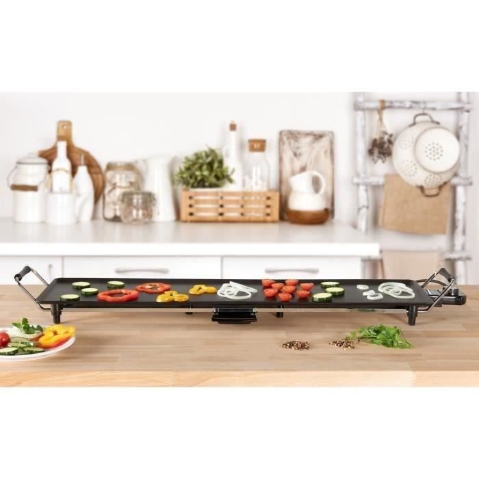 CONTINENTAL EDISON XXL Electric Griddle - CEGPL872 - 89 cm - 5-Level Adjustable Thermostat