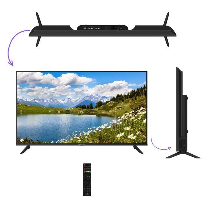 TV LED FHD - CONTINENTAL EDISON - 40 (102 cm) - 2xHDMI, 2xUSB - Noir - CELED40FHD25B7