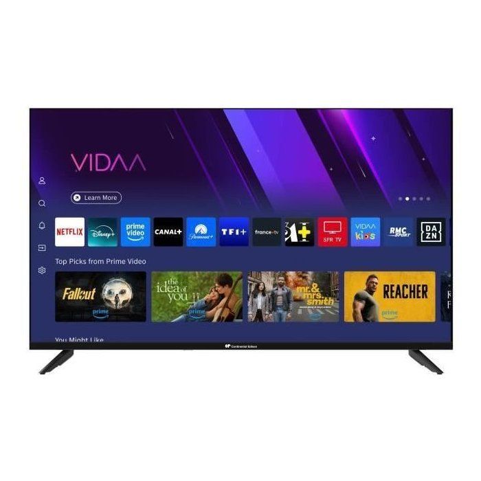CONTINENTAL EDISON - LED TV 40" (101 cm) - FHD - SMART VIDAA - 3xHDMI - 2xUSB - Black - CELED40SVFHD25B6