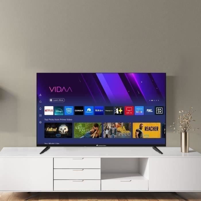 CONTINENTAL EDISON - LED TV 40" (101 cm) - FHD - SMART VIDAA - 3xHDMI - 2xUSB - Black - CELED40SVFHD25B6