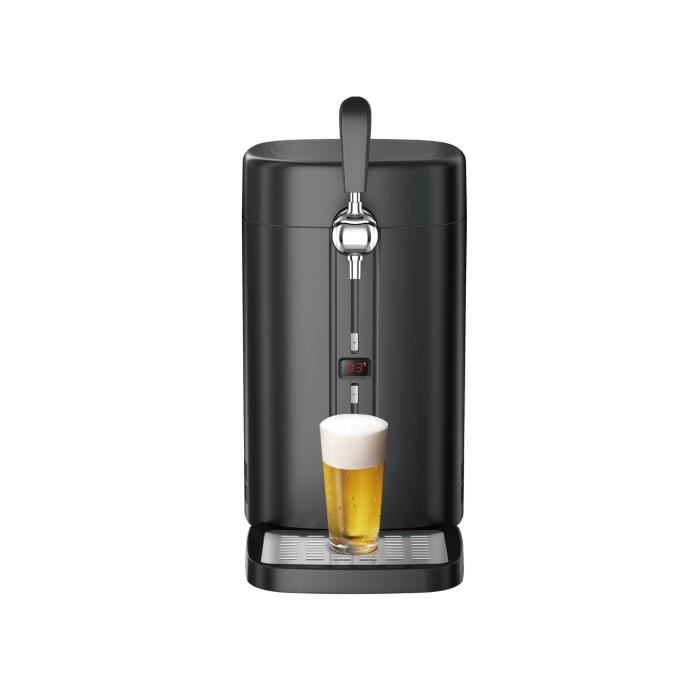 CONTINENTAL EDISON Beer Dispenser - CEMB5B4 - Black - 60W - Compatible with 5 L Kegs