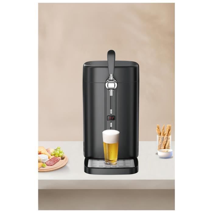 CONTINENTAL EDISON Beer Dispenser - CEMB5B4 - Black - 60W - Compatible with 5 L Kegs