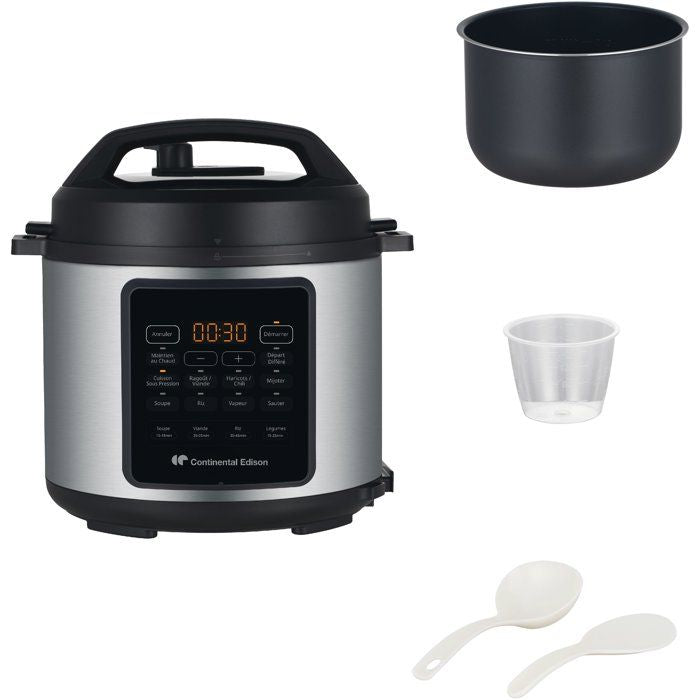 CONTINENTAL EDISON CEMCSP10006L - Multi-cooker Pressure Cooker - 6 L - 1000W