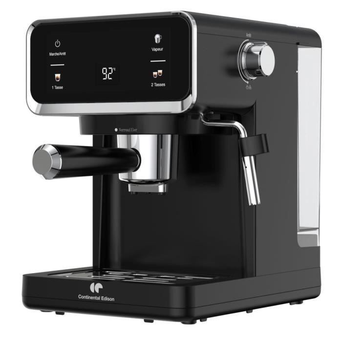 CONTINENTAL EDISON Espresso Machine - CEME19B - 19 Bar Pressure - 1 L Tank