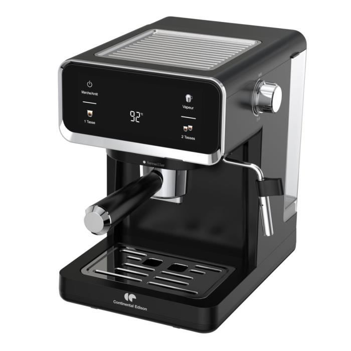 CONTINENTAL EDISON Espresso Machine - CEME19B - 19 Bar Pressure - 1 L Tank